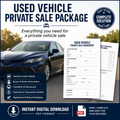 Used Vehicle Private Sale Package – Instant PDF Download