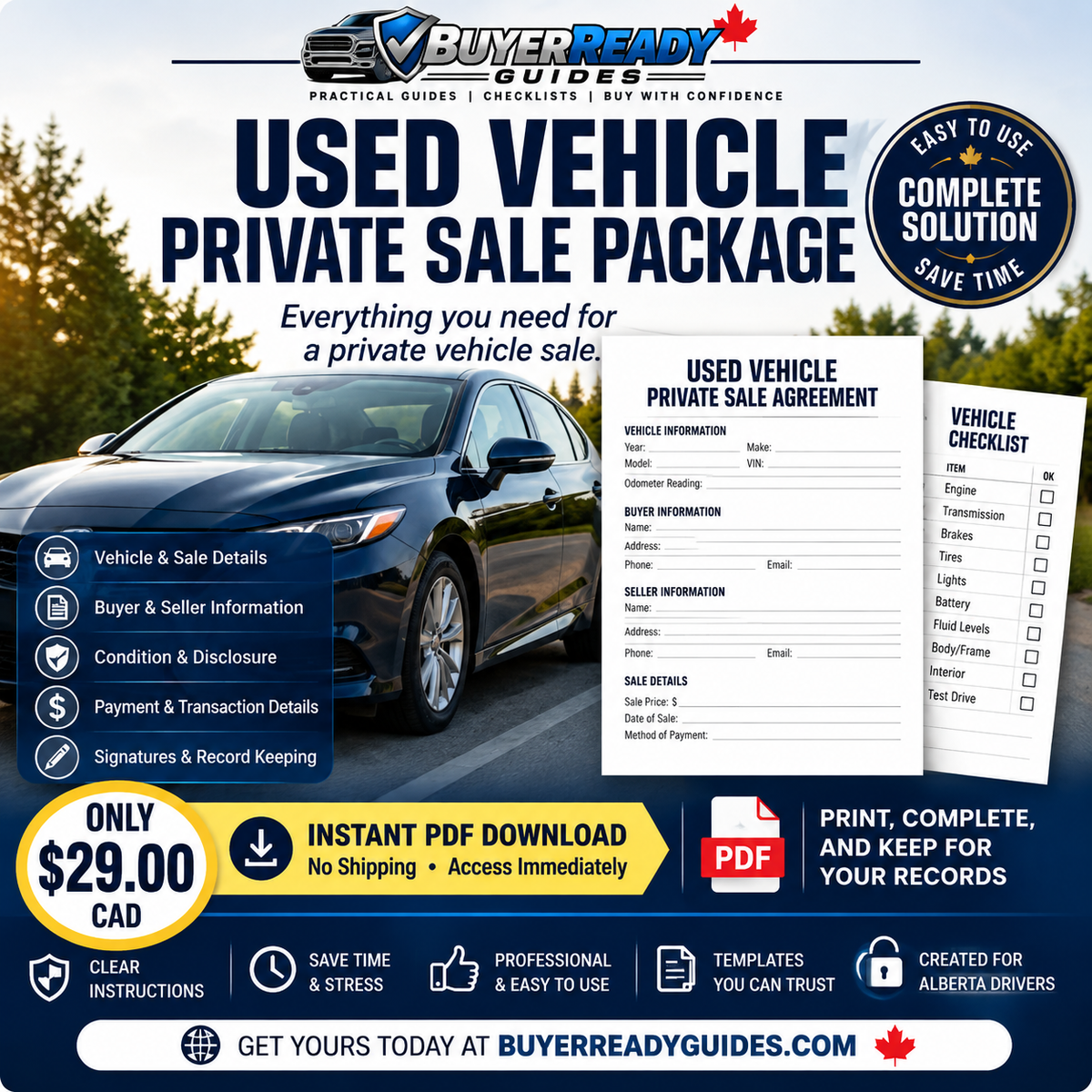 Used Vehicle Sale Package